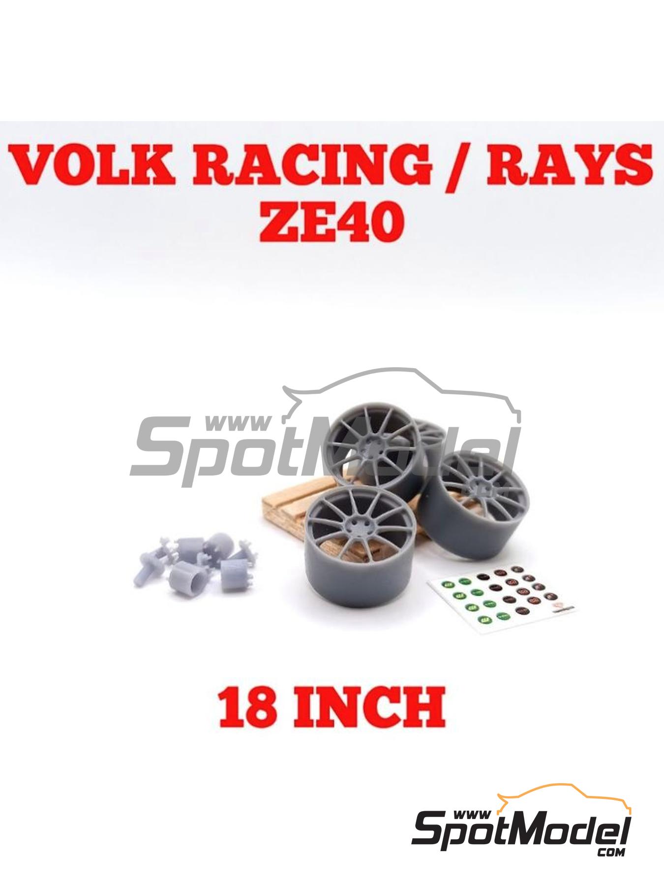 Yamamoto Model Parts YMPRIM13: Rims 1/24 scale - Volk Racing
